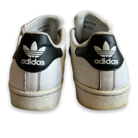 ADIDAS SUPERSTAR Shell Toe - Cloud White-Black-White Core Youth Men Sz 5 Women 6 - Picture 2 of 5